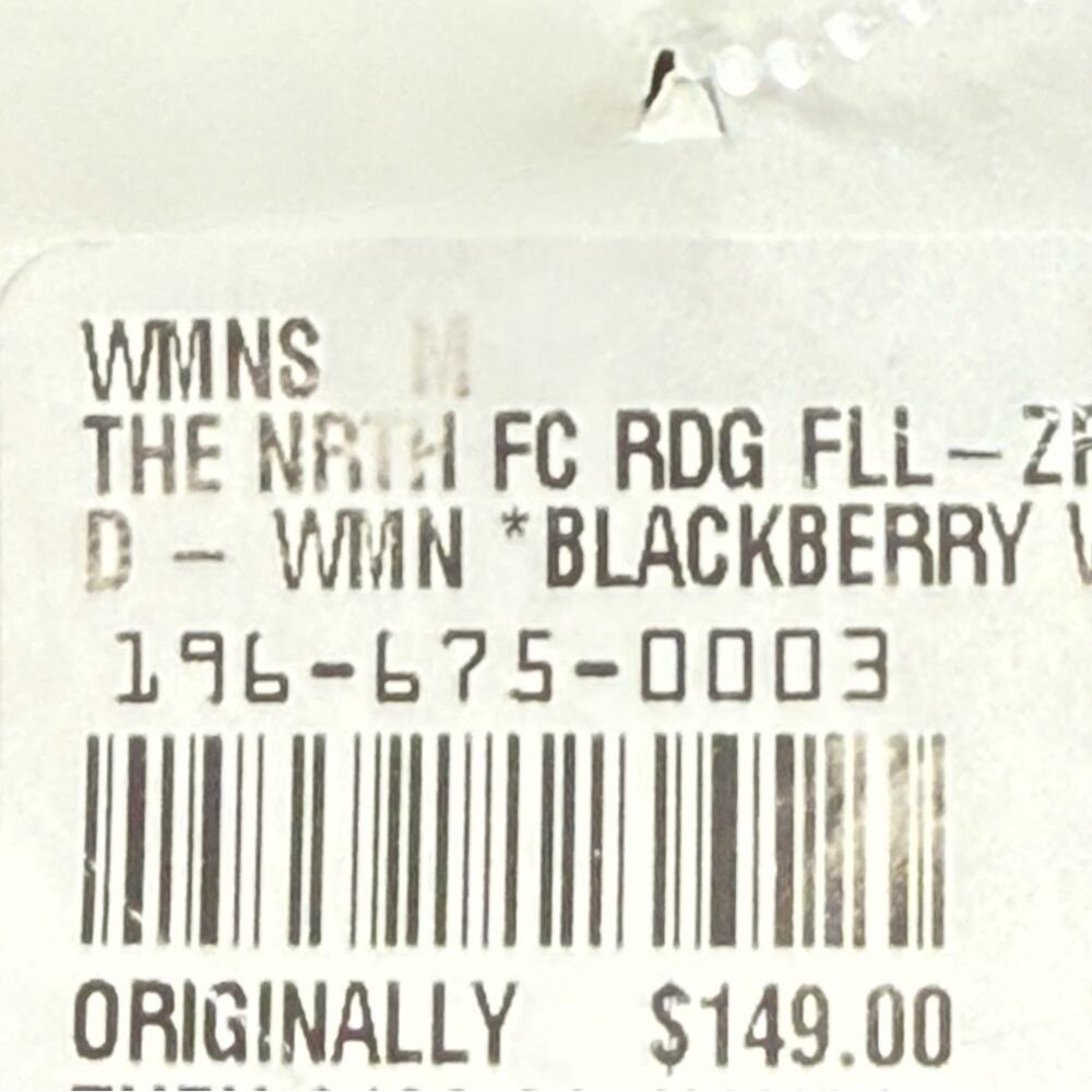 NWT The North Face Ridge Hoodie Full Zipper High Pile Jacket BlackBerry Size M - Picture 12 of 15